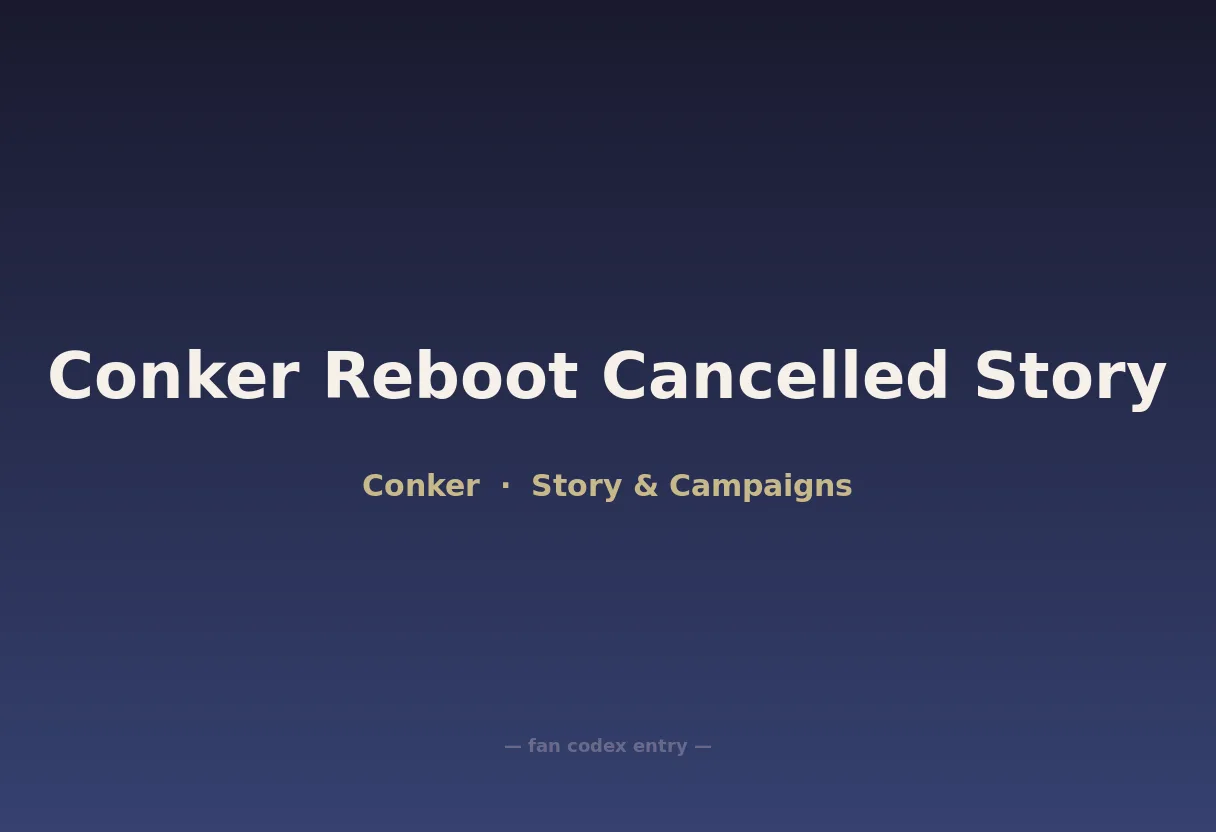 Conker Reboot Cancelled Story